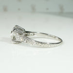 Gorgeous Diamond & Platinum Filigree Engagement Ring
