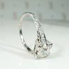 Gorgeous Diamond & Platinum Filigree Engagement Ring