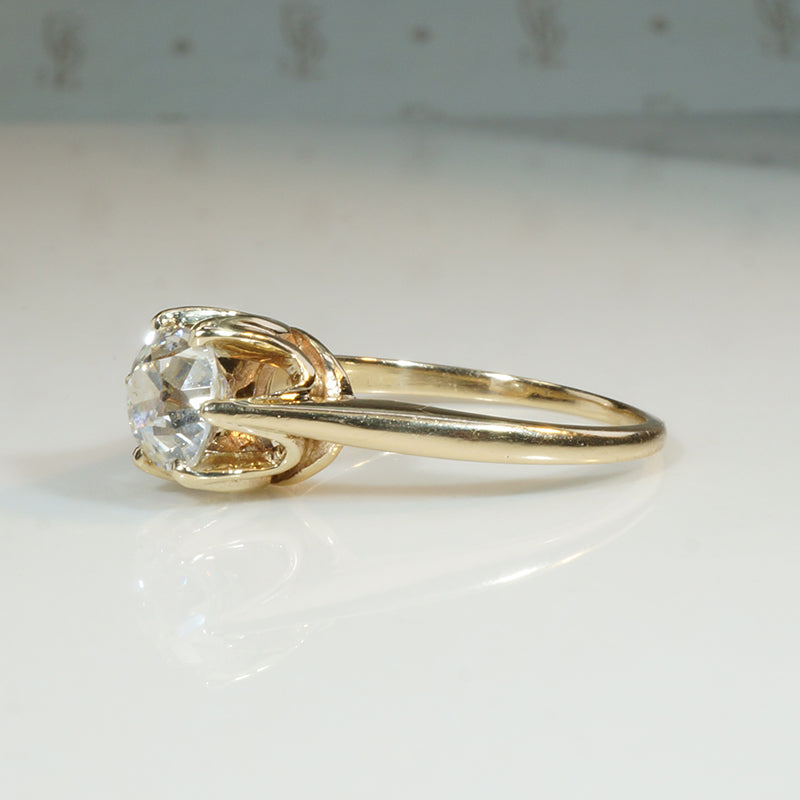 Sparkling 19thc 1.17ct OMC Diamond Solitaire