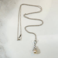 Darling Pearl & Diamonds in Platinum Pendant