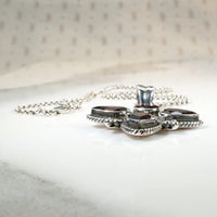 Gothic Glamour Garnet Cruciform Pendant