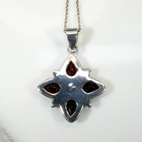 Gothic Glamour Garnet Cruciform Pendant