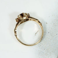 Very Victorian Pearl & Garnet Cluster Ring