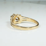 Squoval Old Mine Cut Diamond in Delightful Belcher Ring