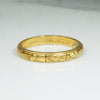 Buttery 18k Gold Forget-Me-Not Band