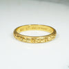 Buttery 18k Gold Forget-Me-Not Band