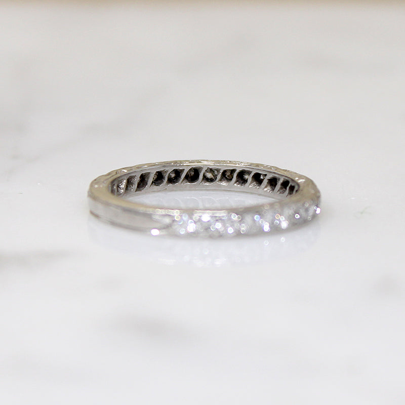 Detail Rich Diamond & Platinum Band Size 3.75