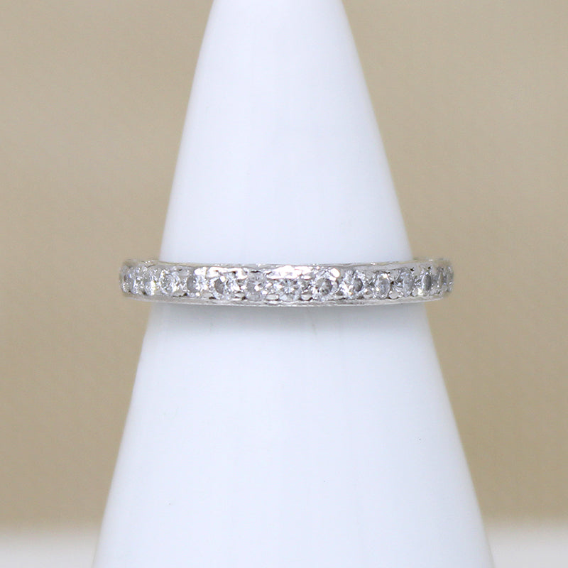 Detail Rich Diamond & Platinum Band Size 3.75