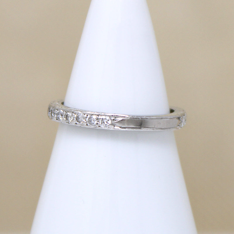 Detail Rich Diamond & Platinum Band Size 3.75