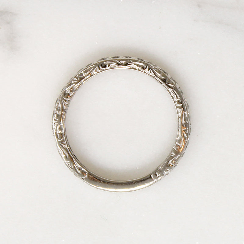Detail Rich Diamond & Platinum Band Size 3.75