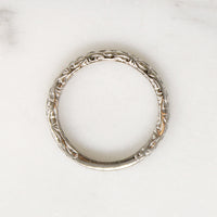 Detail Rich Diamond & Platinum Band Size 3.75