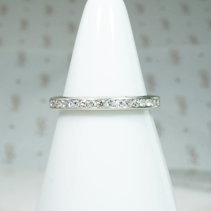Beautifully Balanced Diamond & Platinum Eternity Band