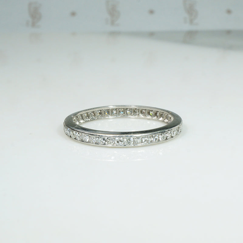 Beautifully Balanced Diamond & Platinum Eternity Band