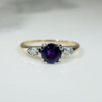 Purple Passion Amethyst Engagement Ring