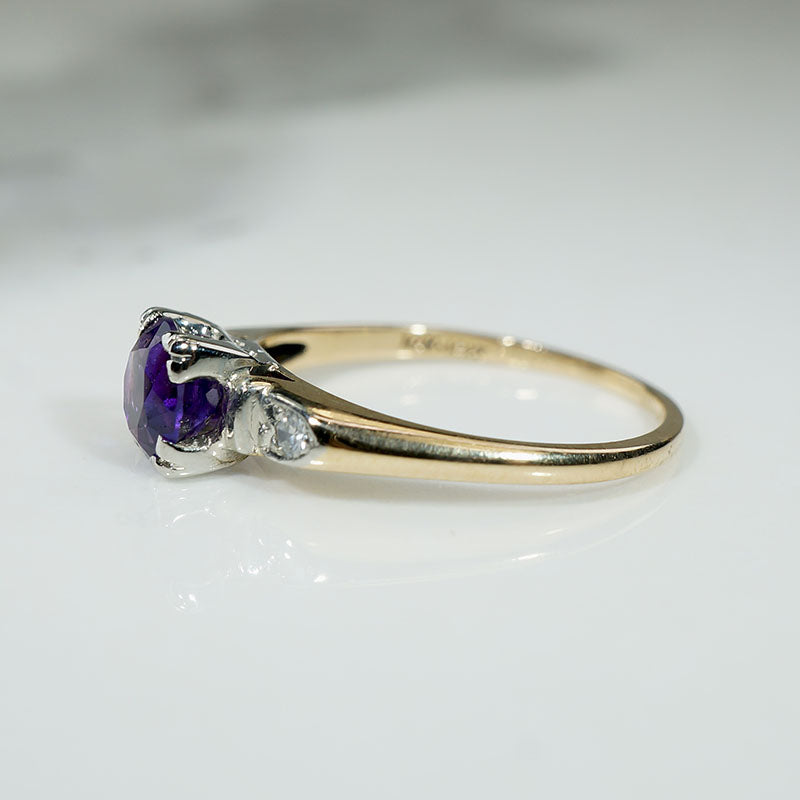 Purple Passion Amethyst Engagement Ring