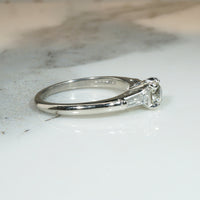 Cartier Old Mine Cut & Baguette Diamond Platinum Ring