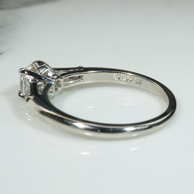 Cartier Old Mine Cut & Baguette Diamond Platinum Ring
