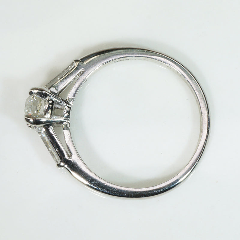 Cartier Old Mine Cut & Baguette Diamond Platinum Ring