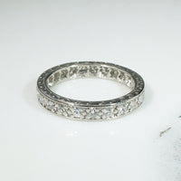 Luxurious .75tcw Diamond & Platinum Deco Eternity Band