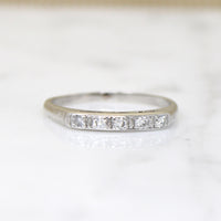 Timeless Five Diamond & Platinum Wedding Band