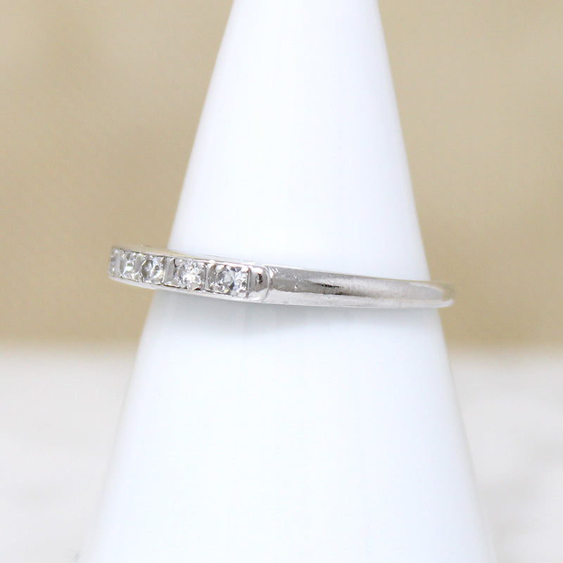 Timeless Five Diamond & Platinum Wedding Band