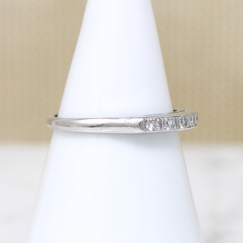 Timeless Five Diamond & Platinum Wedding Band