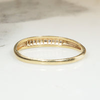 Channel Set Diamond Band in Two-Tone Gold