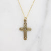 Precious Victorian Gold & Rose Cut Diamond Cross