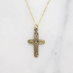 Precious Victorian Gold & Rose Cut Diamond Cross