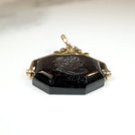 Handsome Youth Intaglio in Gold Spinner Fob