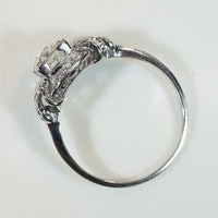 Divine Art Deco Diamond & Platinum Engagement Ring