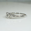 Refined Retro Old Mine Cut Diamond & Platinum Ring