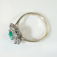 Dynamic Emerald & Diamond Ballerina Ring