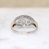 Elegant "Eye" Art Deco Diamond Ring