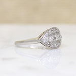 Elegant "Eye" Art Deco Diamond Ring