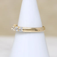 Chic Sensibility Five Diamonds in Yellow Gold Band