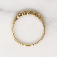 Chic Sensibility Five Diamonds in Yellow Gold Band