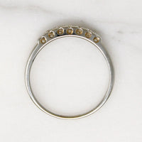 Mid Century Diamond Band with Chain Link Motif