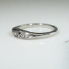 Sweet Vintage White Gold & Diamond Band