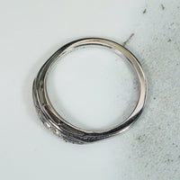 Sweet Vintage White Gold & Diamond Band