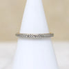 Chevron Engraved Two-Tone 18k Gold Art Deco Band