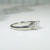 Gorgeous Asscher Cut Diamond in Platinum Engagement Ring