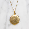 Engraved Floral Gold Filled Locket c.1940