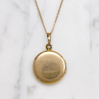 Engraved Floral Gold Filled Locket c.1940