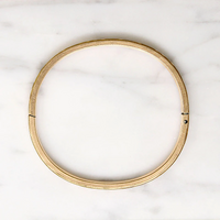 Art Nouveau Engraved Gold FIlled Bangle