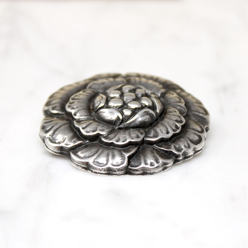 Genuine Norseland WWII Sterling Flower Brooch