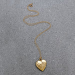 Sweetest Flowers & Pinstripes Vermeil Heart Locket