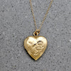 Sweetest Flowers & Pinstripes Vermeil Heart Locket