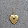 Sweetest Flowers & Pinstripes Vermeil Heart Locket