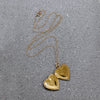 Sweetest Flowers & Pinstripes Vermeil Heart Locket